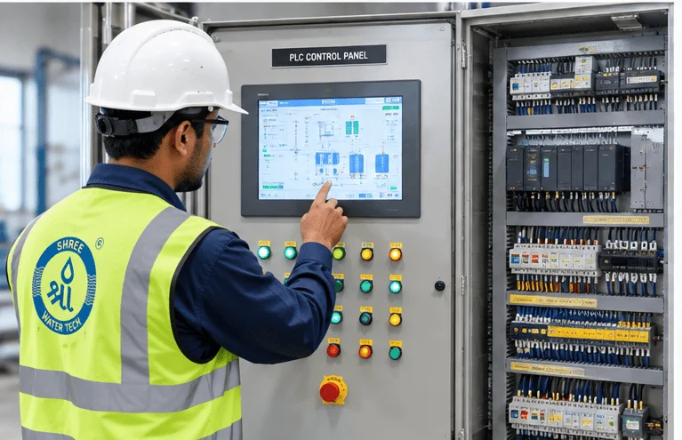 PLC automated Reverse Osmosis plant control system