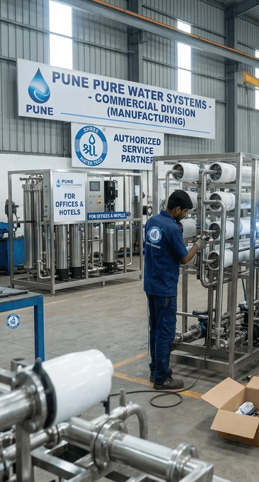 Commercial RO Plant manufacturer in Pune for offices and hotels
