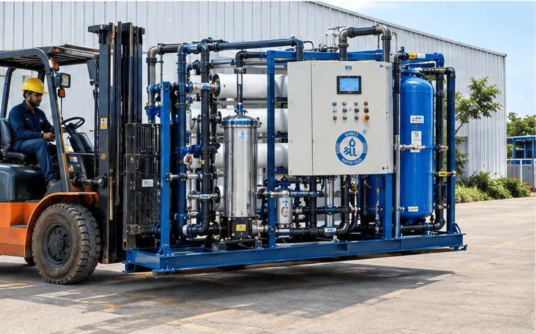 Skid mounted modular Reverse Osmosis plant units