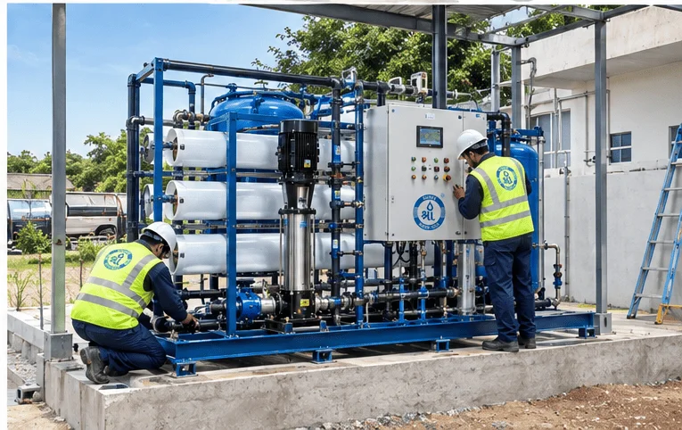 Expandable modular RO plant configuration