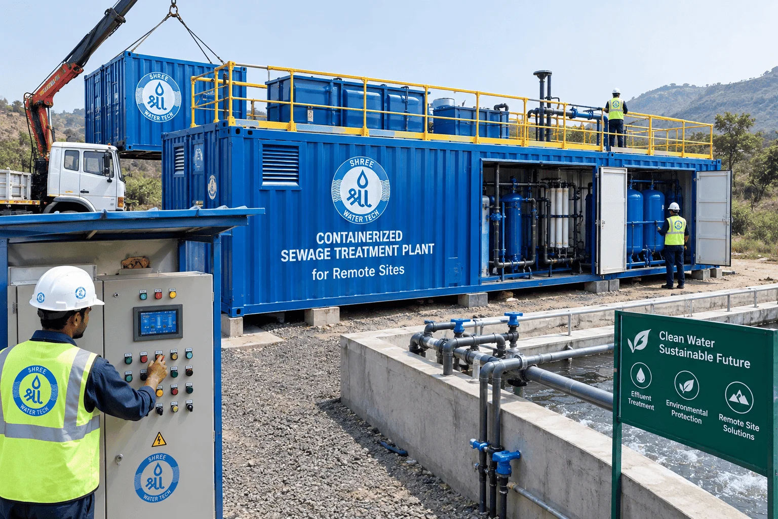 Containerized Sewage Treatment Plant manufacturer in Pune for remote sites