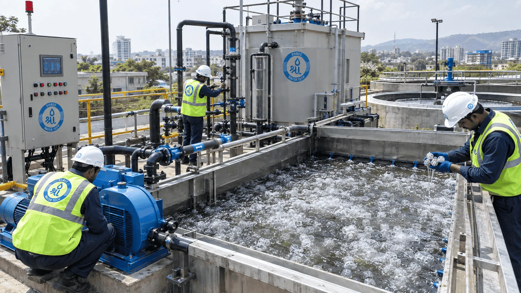 Fluidized Aerobic Bed FAB Sewage Treatment Plant manufacturer in Pune