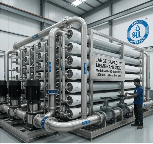 Large capacity Industrial Reverse Osmosis membrane skid