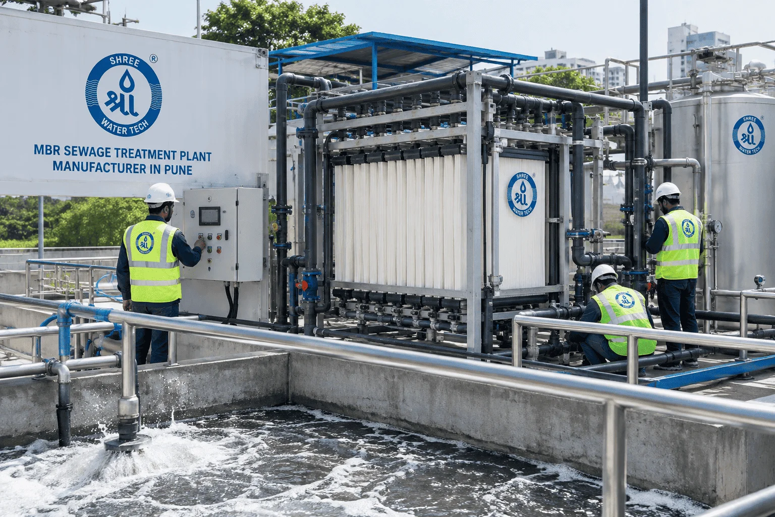 MBR Sewage Treatment Plant manufacturer in Pune with membrane bioreactor