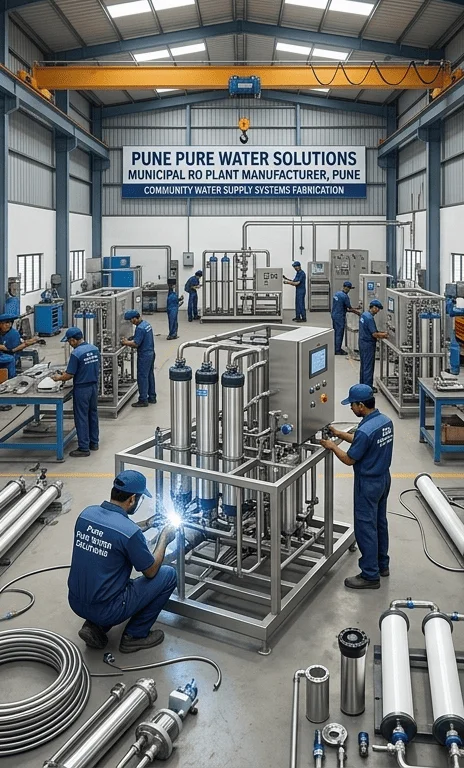Municipal RO Plant manufacturer in Pune for community water supply