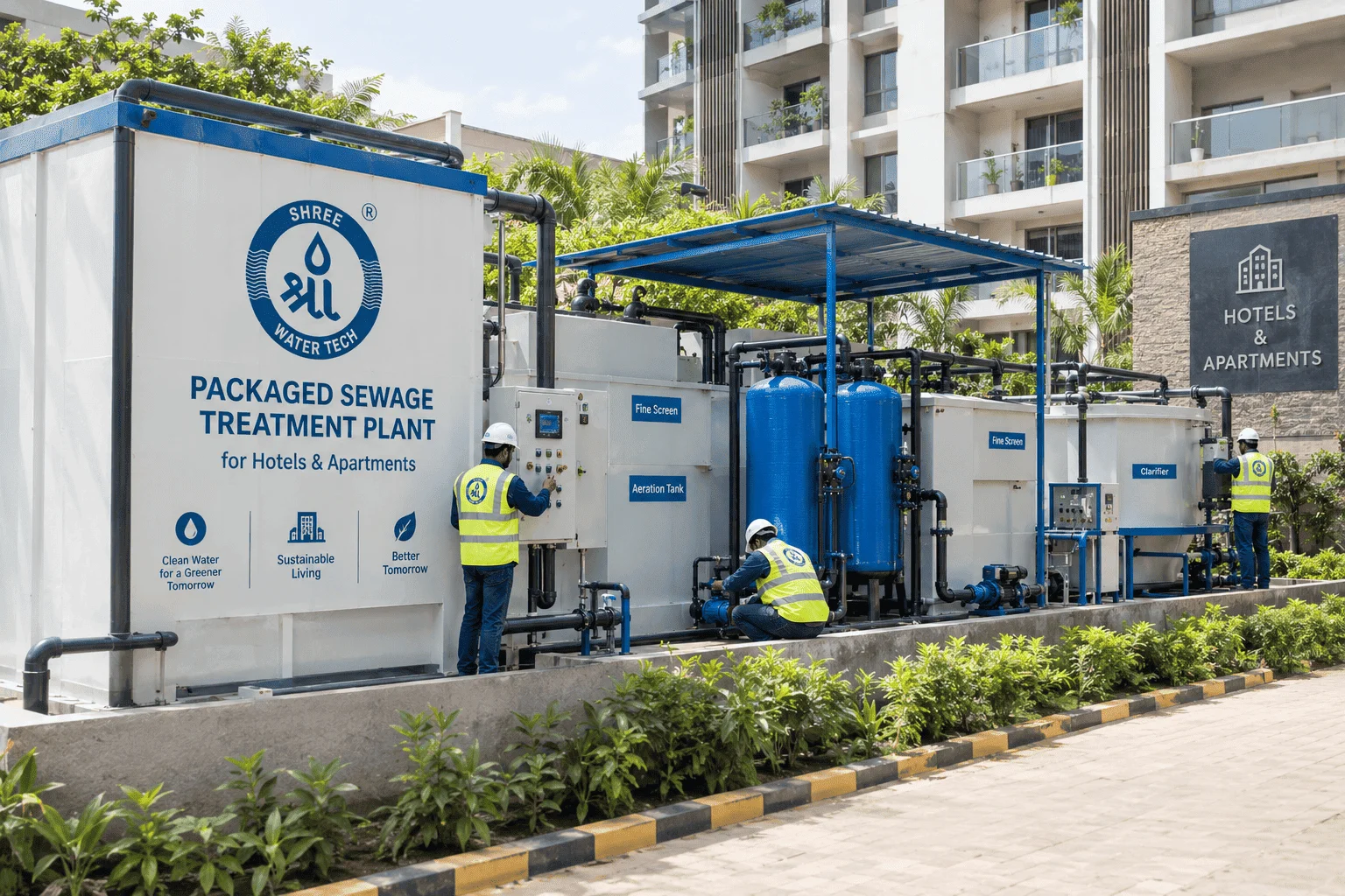 Packaged Sewage Treatment Plant manufacturer in Pune for hotels and apartments