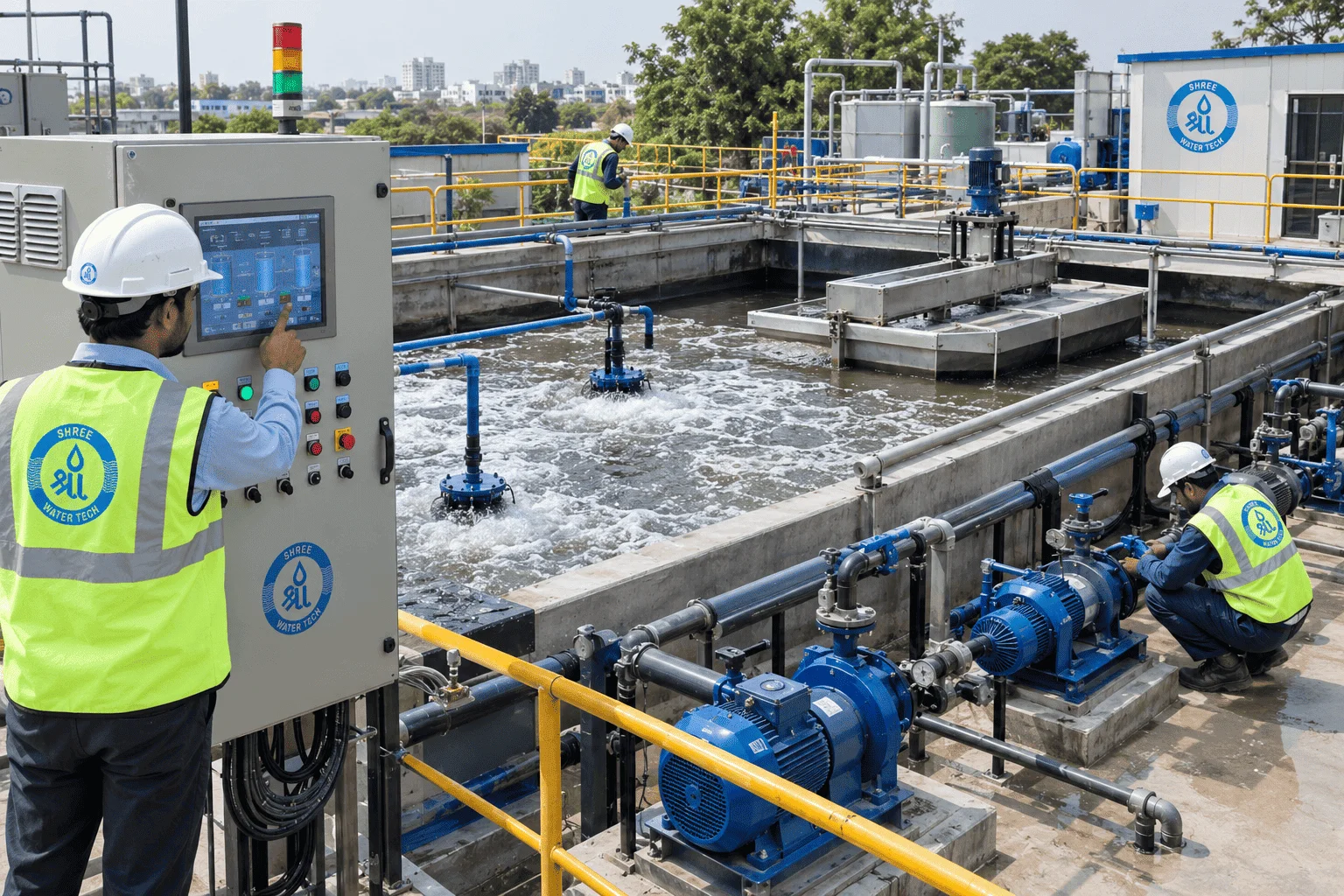 SBR Sewage Treatment Plant manufacturer in Pune with PLC-controlled cycles