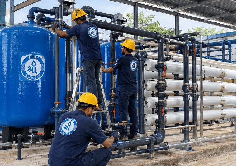 Turnkey Reverse Osmosis project installation and piping